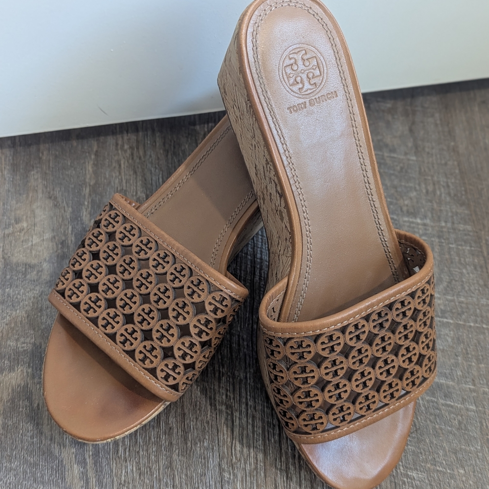 Tory Burch Women's Brown Slide Sandals